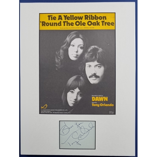 33 - Tony Orlando Original Signature.