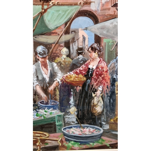 36 - M. Liberti Original Framed Painting