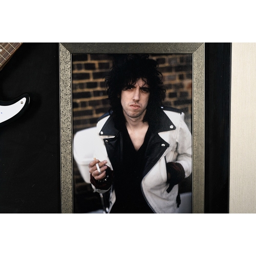 39 - Mick Jones Signed Framed Guitar 