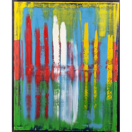 41 - Jamal Abstract Oil on Canvas.