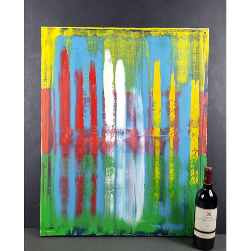 41 - Jamal Abstract Oil on Canvas.