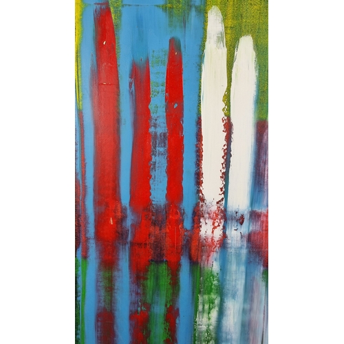 41 - Jamal Abstract Oil on Canvas.