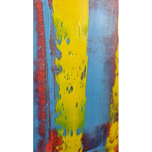 41 - Jamal Abstract Oil on Canvas.