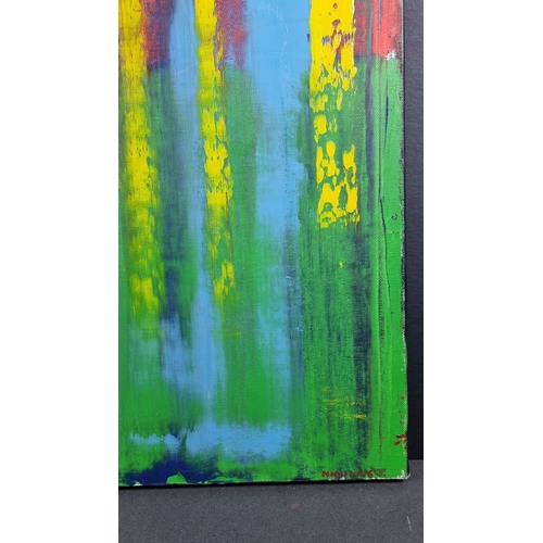 41 - Jamal Abstract Oil on Canvas.