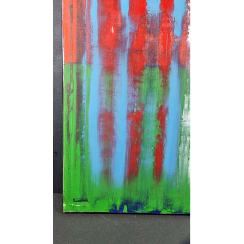 41 - Jamal Abstract Oil on Canvas.
