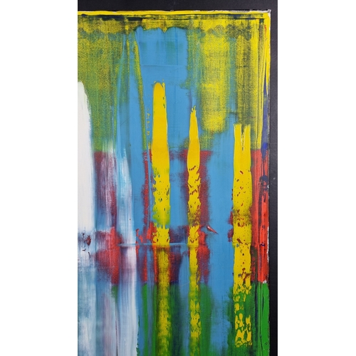 41 - Jamal Abstract Oil on Canvas.