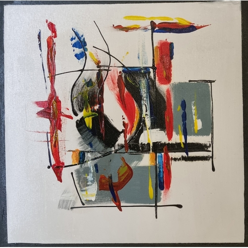 50 - Abstract Oil on Canvas P. Tang Studios