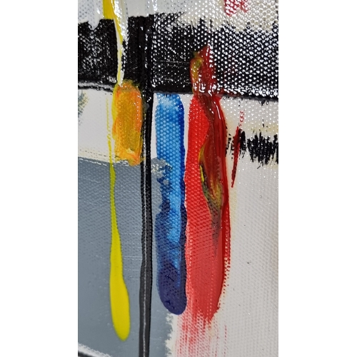 50 - Abstract Oil on Canvas P. Tang Studios