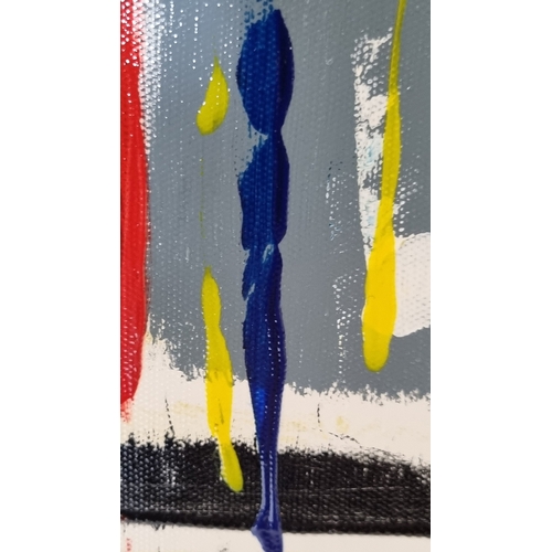 50 - Abstract Oil on Canvas P. Tang Studios