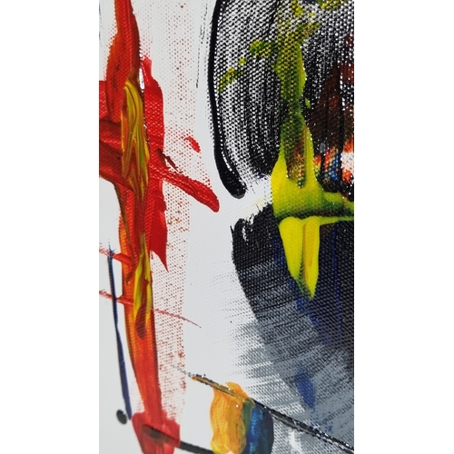 50 - Abstract Oil on Canvas P. Tang Studios