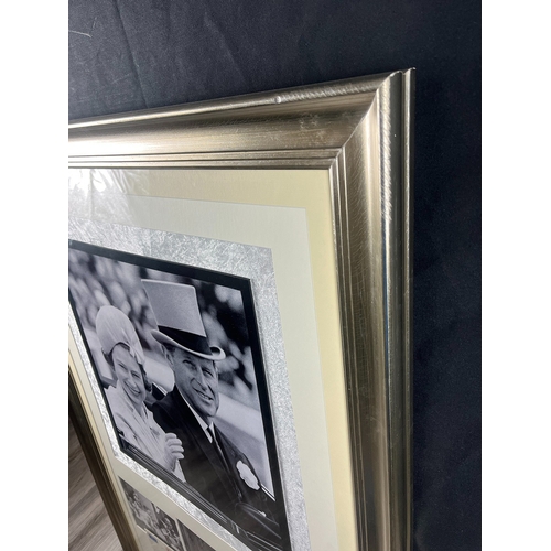 51 - Queen Elizabeth & Prince Philip original signatures in rare framed Art Presentation