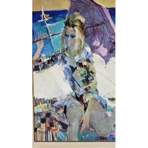 7 - Michelle Baretta (1916-1987) Original Oil. 1970