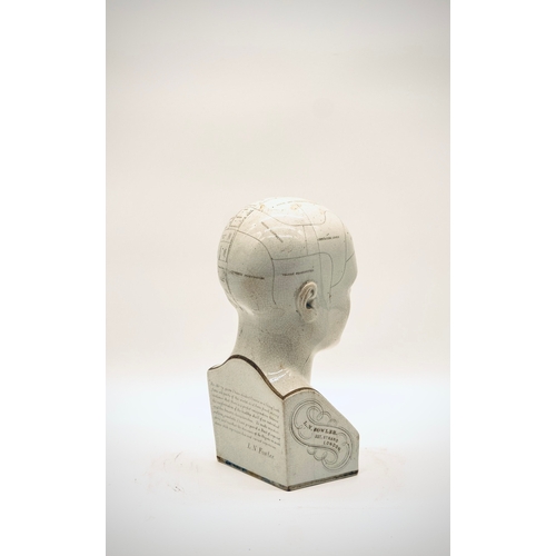 61 - An Original Phrenology Porcelain - Porcelain Figure - Medicine Statue - Phrenology Figure - Vintage ... 