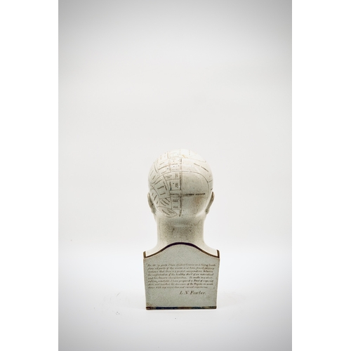 61 - An Original Phrenology Porcelain - Porcelain Figure - Medicine Statue - Phrenology Figure - Vintage ... 