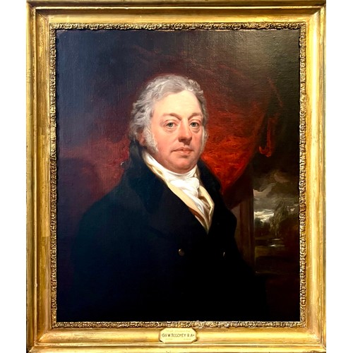 74 - TITLE: Portrait of Joseph Greaves esq SIZE: 74.5x62cm MEDIA: Oils On CanvasDATE:Inscribed and dated ... 