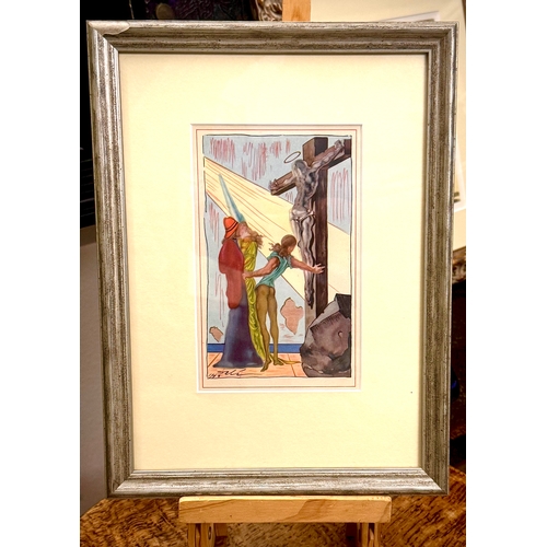 80 - ARTIST: Salvador Dali 1904-1989TITLE: Cellini The Blessing Of ChristMEDIUM: LithographSIZE: 33cm By ... 