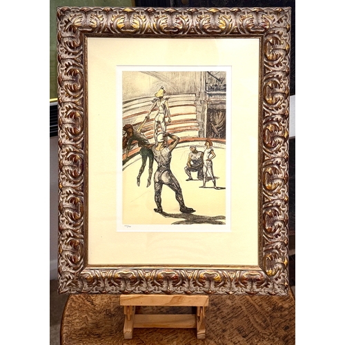 81 - Toulouse Lautrec Henri de The Circus - Work on the Carpet Rossini Colour lithographNo. 127/350SIZE: ... 