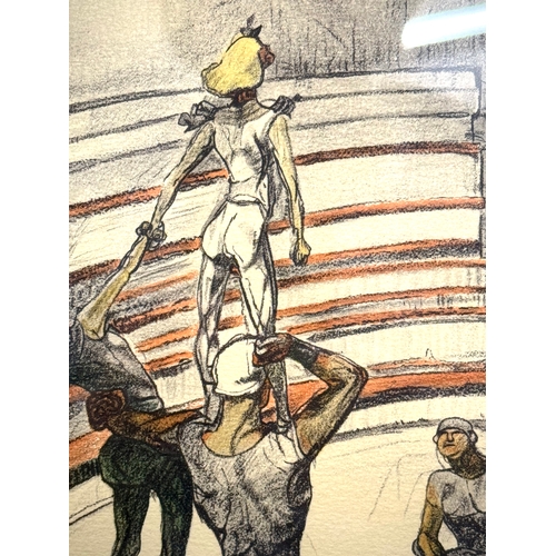 81 - Toulouse Lautrec Henri de The Circus - Work on the Carpet Rossini Colour lithographNo. 127/350SIZE: ... 