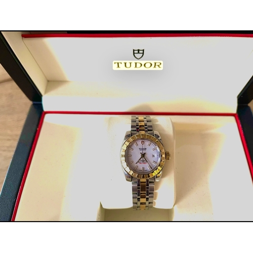 157 - Rolex Tudor Gold and Steel Ladies Watch (manual)Full Box and PapersAutomatic MovementWith Extra link... 