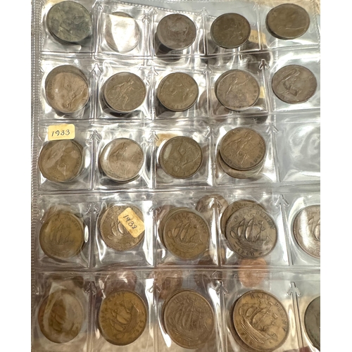 162 - BINDER OF MOSTLY ENGLISH MIXED COINAGE 1800'S