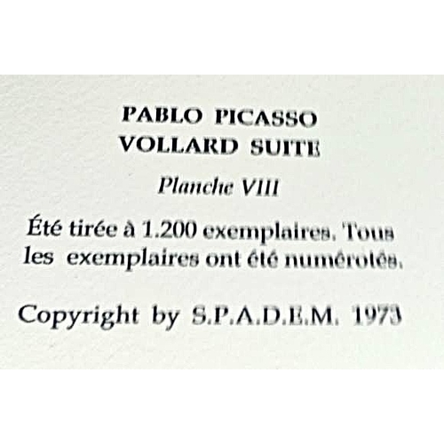 23 - Pablo Picasso (1881-1973). Qualification. Vollard iron suite VIII. Description: lithograph on Arches... 