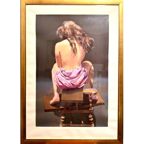 36 - Esther Seated Print, Framed and SignedRobert Lenkiewicz