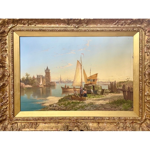 22 - Landscape Dutch 19th century William Raymond Dommersen signed and dated 40x60cm