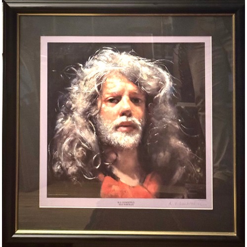 35 - Robert Lenkiewicz Self Portrait Limited Edition Print Signed