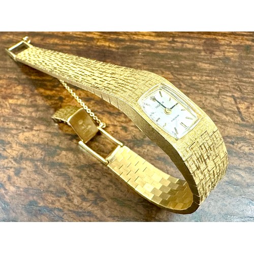 179 - Rolex Vintage Ladies Watch 18ct gold Circa 1980Hallmarked 18kPaperwork and Box Original (Some aging ... 