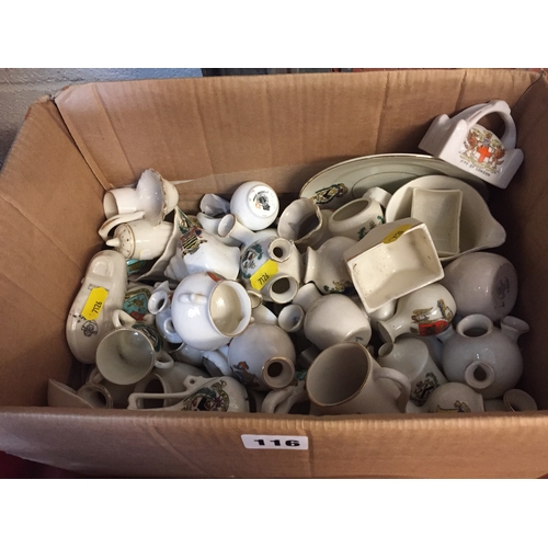 116 - QUANTITY OF CRESTED CHINA
