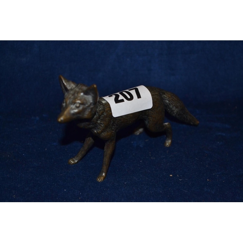 207 - FRENCH BRONZE FOX