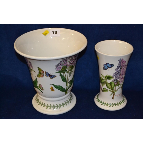 70 - TWO PORTMEIRION BOTANIC GARDEN VASES