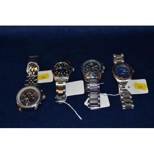 3 - 4 DESIGNER STYLE GENTS WRISTWATCHES