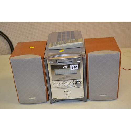 390 - JVC UX-BTO 5 CD PLAYER AND SPEAKERS