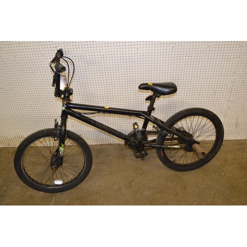 606 - BLACK BMX X RATED BIKE