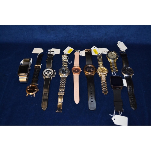 8 - 10 VARIOUS DESIGNER STYLE WRISTWATCHES