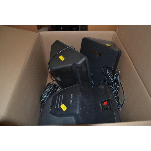 213 - BOX OF SPEAKERS