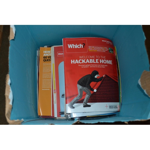 219 - BOX OF WHICH MAGAZINES, ETC.