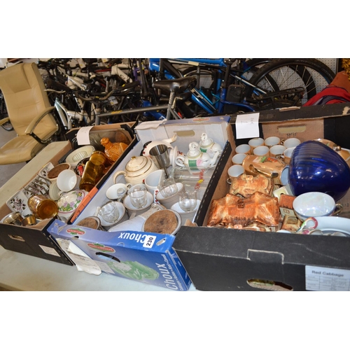 230 - 3 BOXES OF CHINA AND GLASSWARE