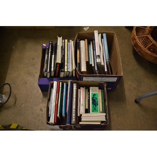 63 - 3 BOXES OF MISCELLANEOUS BOOKS