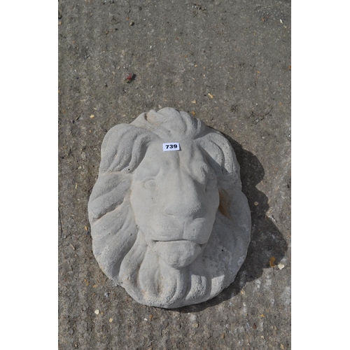 739 - LION MASK WALL PLAQUE