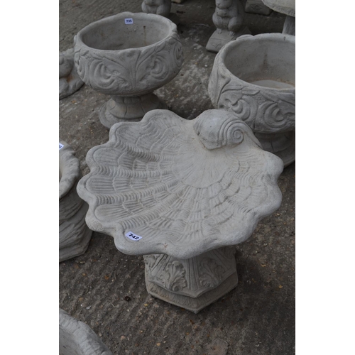 742 - SHELL BIRD BATH