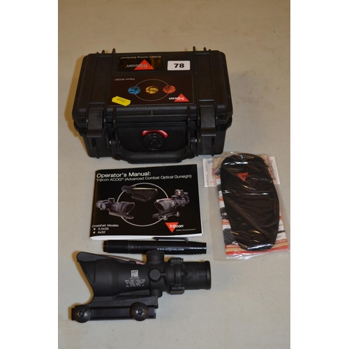 78 - TRIJICON ACOG BRILLIANT AIMING SIGHT WITH LENSPEN