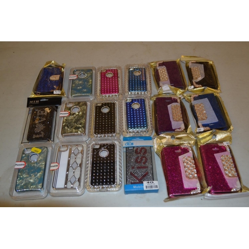 86 - 18 ASSORTED PHONE CASES (NEW)