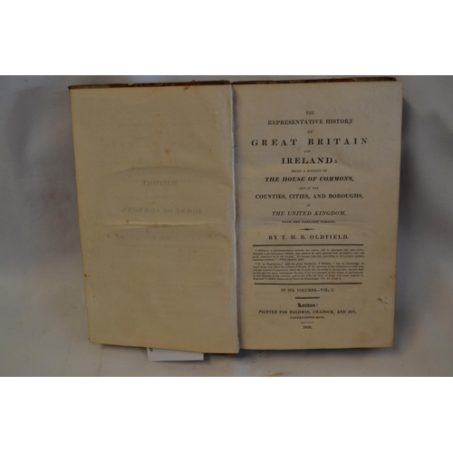 314 - 1 VOLUME THE REPRESENTATIVE HISTORY OF GREAT BRITAIN AND IRELAND BY OLDFIELD 1816