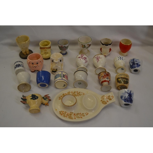 55 - 22 VARIOUS EGG CUPS