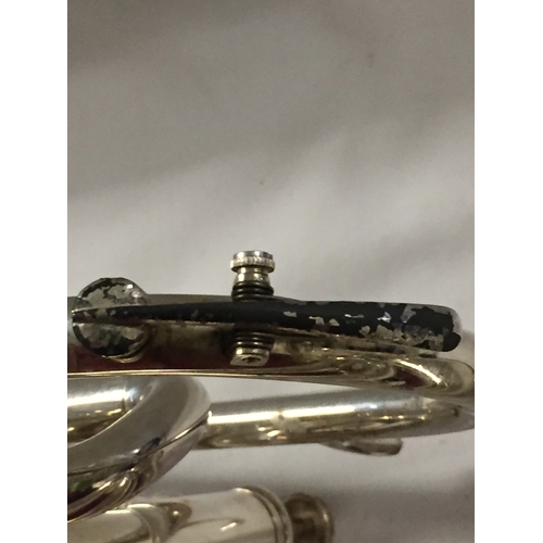 236 - BESSON SILVER PLATED CORNET IN CASE