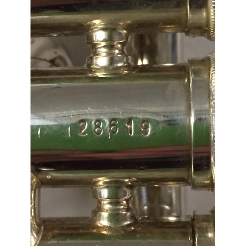 236 - BESSON SILVER PLATED CORNET IN CASE