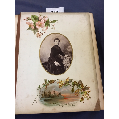 289 - 3 VICTORIAN PHOTOGRAPH ALBUMS