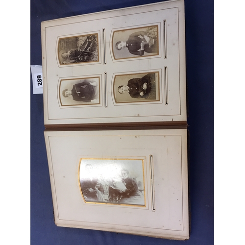 289 - 3 VICTORIAN PHOTOGRAPH ALBUMS